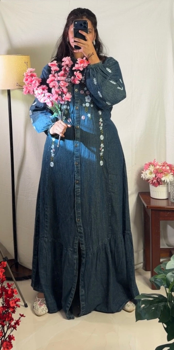 Denim Cherry Blossom