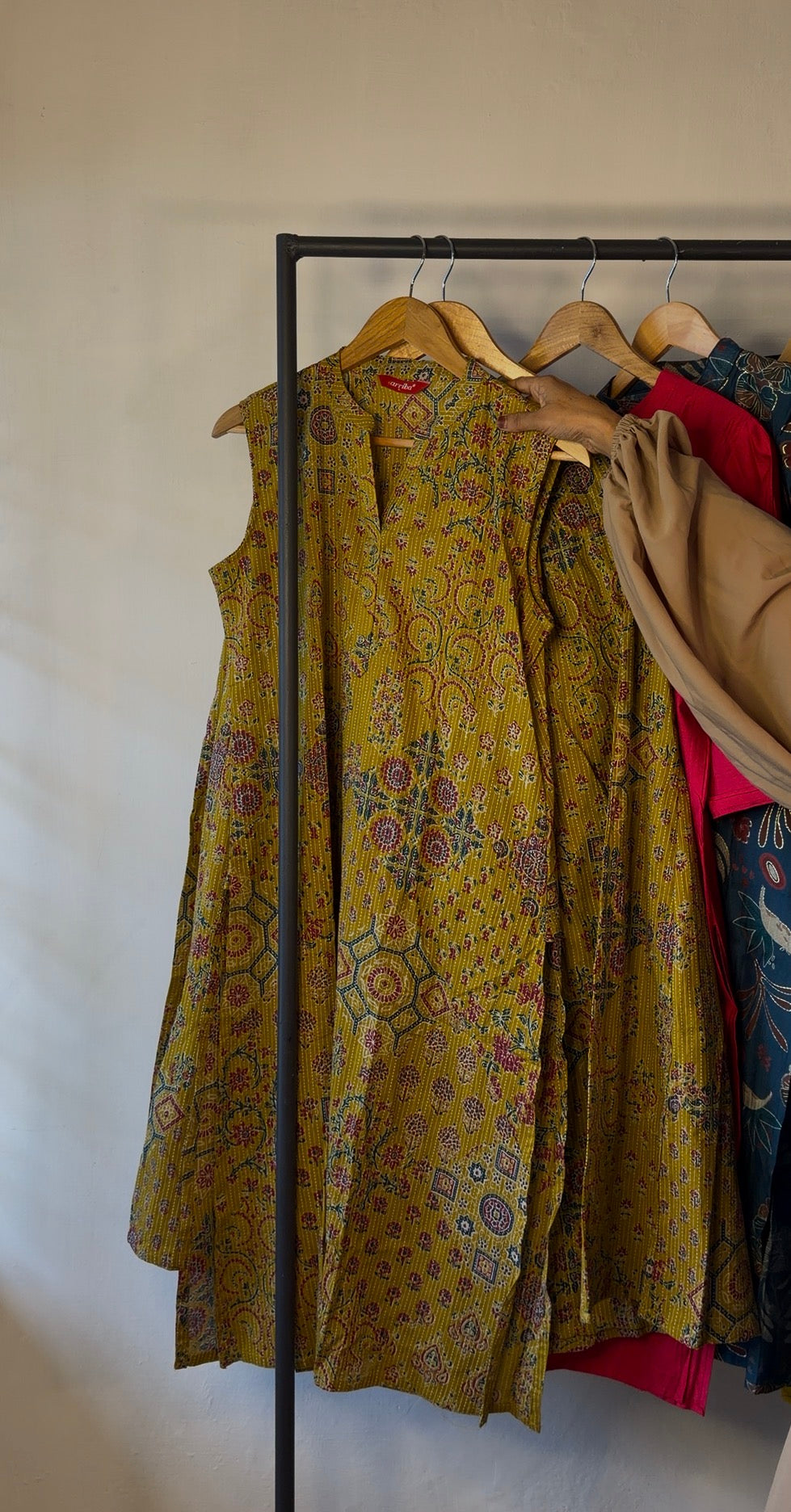 Mustard Yellow Ajrakh Print Co-Ord Set