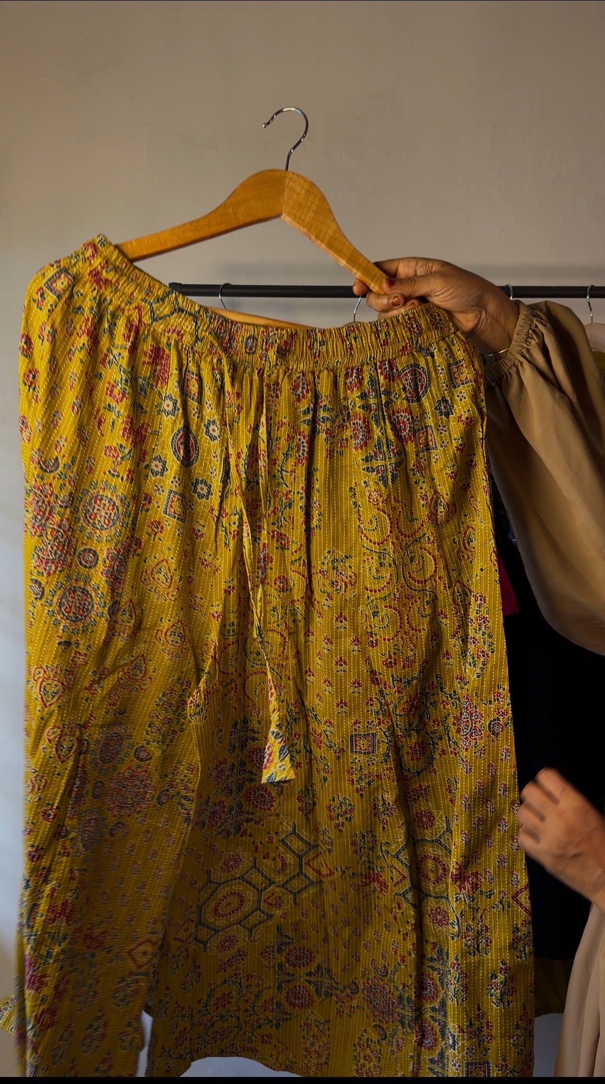 Mustard Yellow Ajrakh Print Co-Ord Set