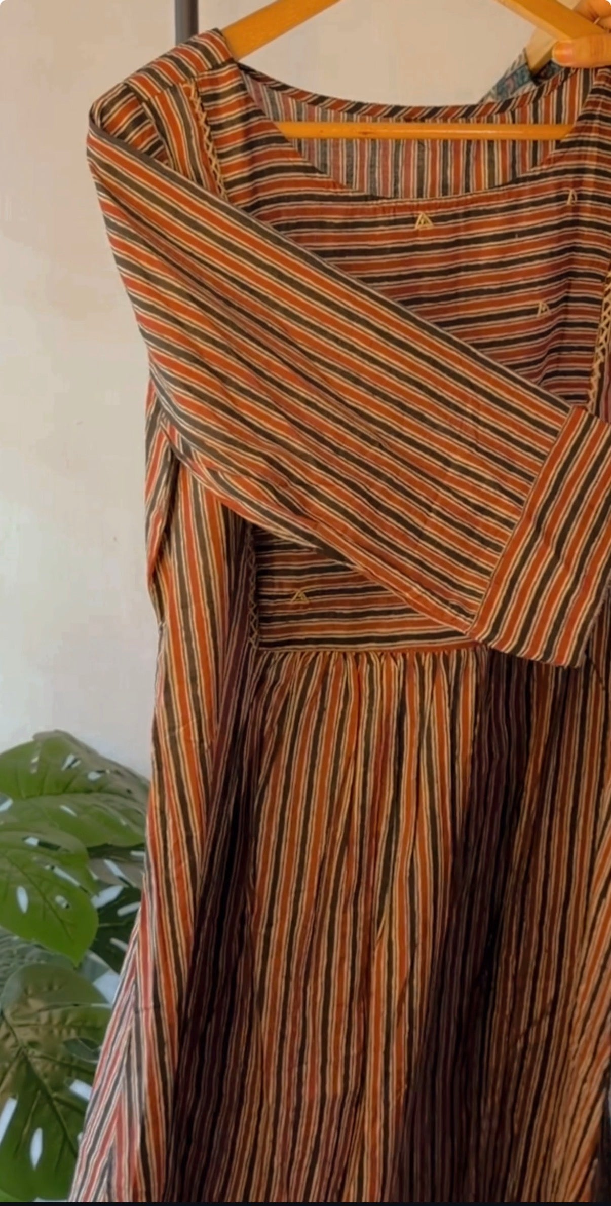 Rustic Stripe A line Kurti