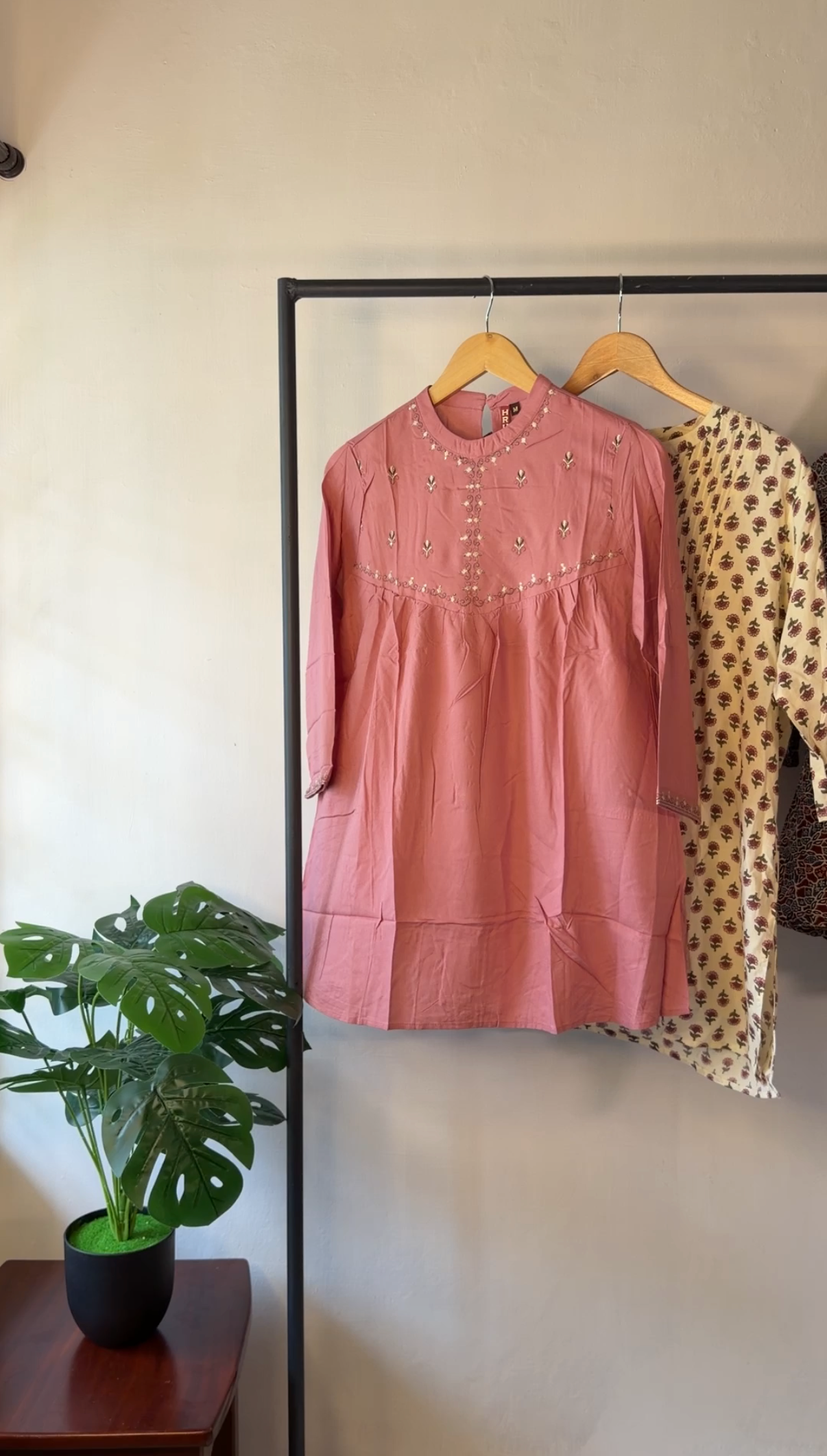 Dusky Pink Short Kurti